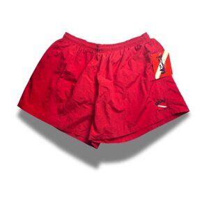 UZZI Amphibious Gear Swim Trunks Shorts Men’s XXL Red Lined Elastic Waist Draws